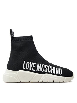 LOVE MOSCHINO: Чёрные кроссовки 