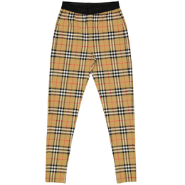 Burberry: Жёлтые легинсы Vintage Check