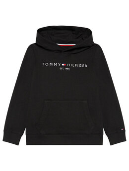 Tommy Hilfiger: Чёрная толстовка 