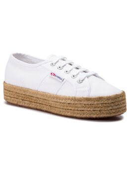 Superga: Белые мокасины 