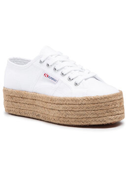 Superga: Белые мокасины 