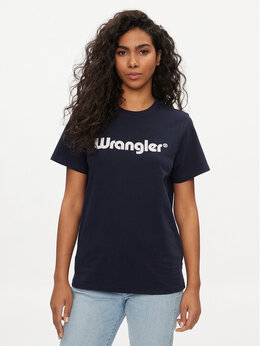 Wrangler: Синяя футболка 