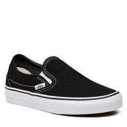 Vans: Чёрные кроссовки Classic Slip On