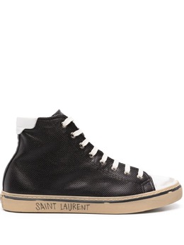 Saint Laurent: Чёрные кроссовки  Malibu