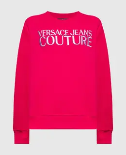 Versace Jeans Couture: Розовый свитшот 