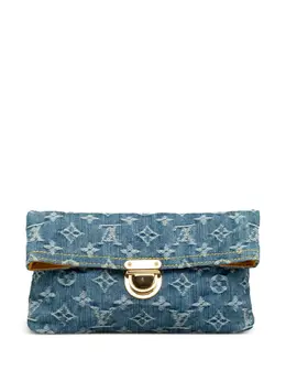 Louis Vuitton Pre-Owned: Голубой клатч