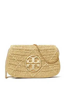 Tory Burch: Бежевый клатч 