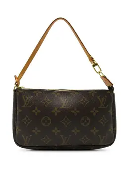 Louis Vuitton Pre-Owned: Коричневый клатч