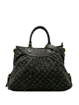 Louis Vuitton Pre-Owned: Чёрная сумка-шоппер