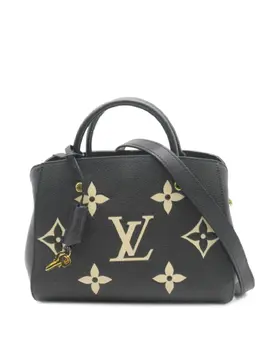 Louis Vuitton Pre-Owned: Чёрная сумка-шоппер