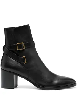 Saint Laurent: Чёрные ботинки 