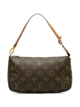 Louis Vuitton Pre-Owned: Коричневый клатч