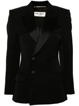 Saint Laurent: Чёрный жакет 