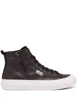 Diesel: Чёрные кроссовки 