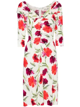 DVF Diane von Furstenberg: Платье с растительным принтом 