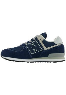 New Balance: Синие кроссовки  574