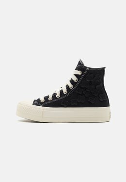 Converse: Чёрные кроссовки  Chuck Taylor All Star Lift