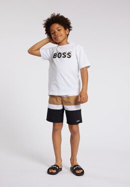 Boss Kidswear: Футболка с принтом 