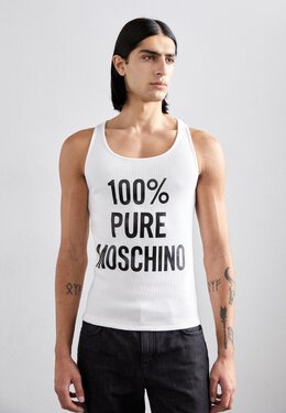 Moschino: Белая футболка  Fantasy