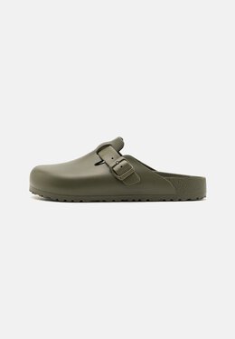 Birkenstock: Сабо  Boston цвета хаки