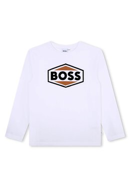 Boss Kidswear: Белая рубашка 