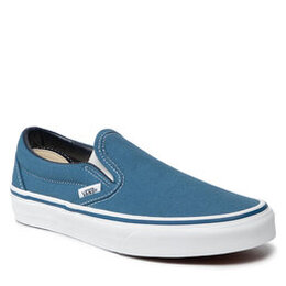 Vans: Синие кроссовки Classic Slip On