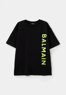 Balmain: Чёрная футболка 