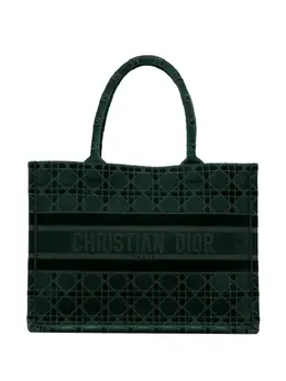 Christian Dior Pre-Owned: Зелёная сумка-шоппер