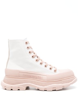 Alexander McQueen: Белые ботинки  Tread Slick