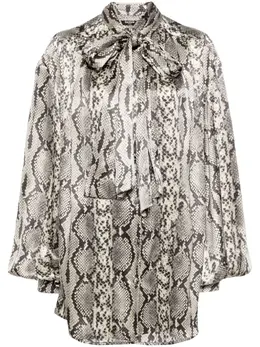 Balmain: Блуза с принтом 