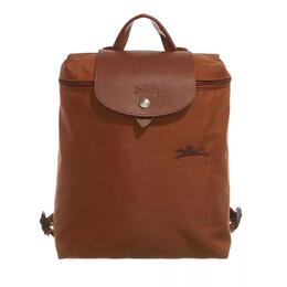 Longchamp: Зелёный рюкзак  Le Pliage Green