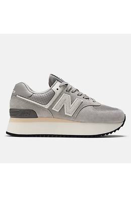 New Balance: Серые кроссовки 