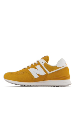 New Balance: Жёлтые кроссовки 