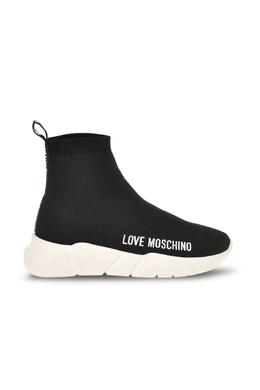 LOVE MOSCHINO: Чёрные кроссовки 