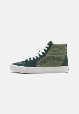 Vans: Зелёные кеды Sk8-Hi