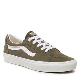 Vans: Серые кроссовки Sk8 Low