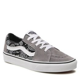 Vans: Серые кроссовки Sk8 Low