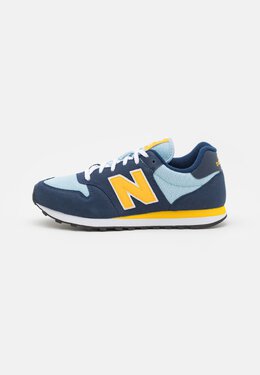 New Balance: Синие кроссовки 