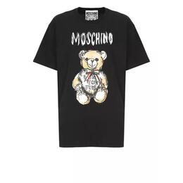 Moschino: Чёрная футболка  Teddy Bear