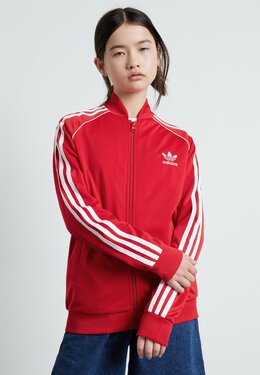 Adidas Originals: Красная куртка 