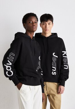 Calvin Klein Jeans: Чёрная толстовка 