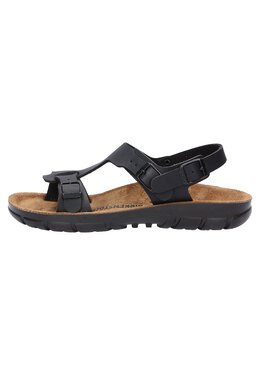 Birkenstock: Чёрные сандалии 