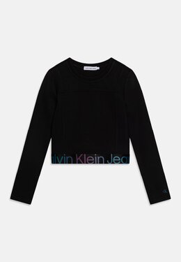 Calvin Klein Jeans: Чёрный топ 