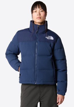 The North Face: Синий пуховик  Nuptse