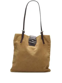 Fendi Pre-Owned: Коричневая сумка-шоппер