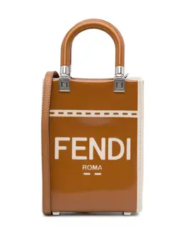 Fendi Pre-Owned: Коричневая сумка-шоппер