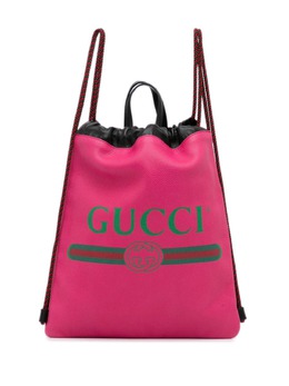 Gucci Pre-Owned: Розовый рюкзак