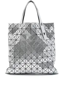 Bao Bao Issey Miyake: Серебристая сумка-шоппер 