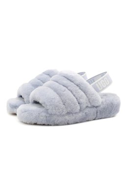 UGG: Голубые туфли Fluff Yeah Slide