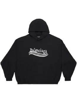 Balenciaga: Толстовка с принтом 